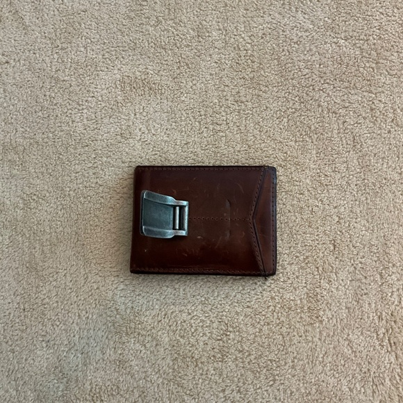 Vintage Fossil Wallet With Money Clip - Picture 2 of 4